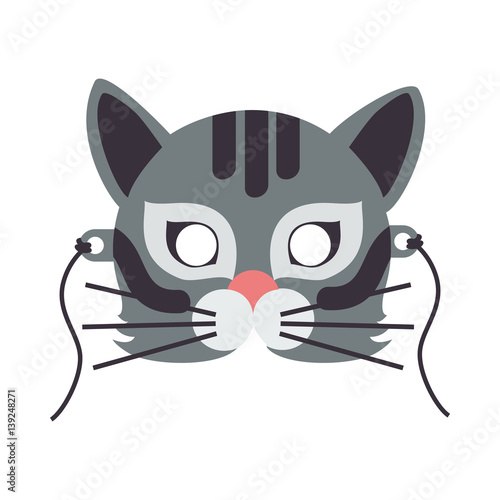 Cat Animal Carnival Mask. Wild or Home Feline