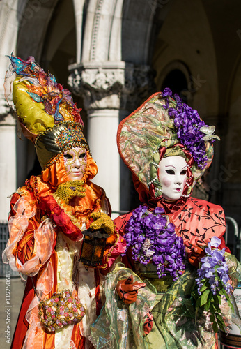 Venetian carnival mask,Venice,Italy,25 February 2017,Traditional carnival in Venice venetian carnival mask