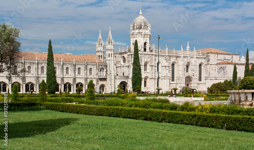 Hieronymites Monastery of the Order of Saint Jerome near the Tagus river, in the Lisbon Municipality, Portugal.
