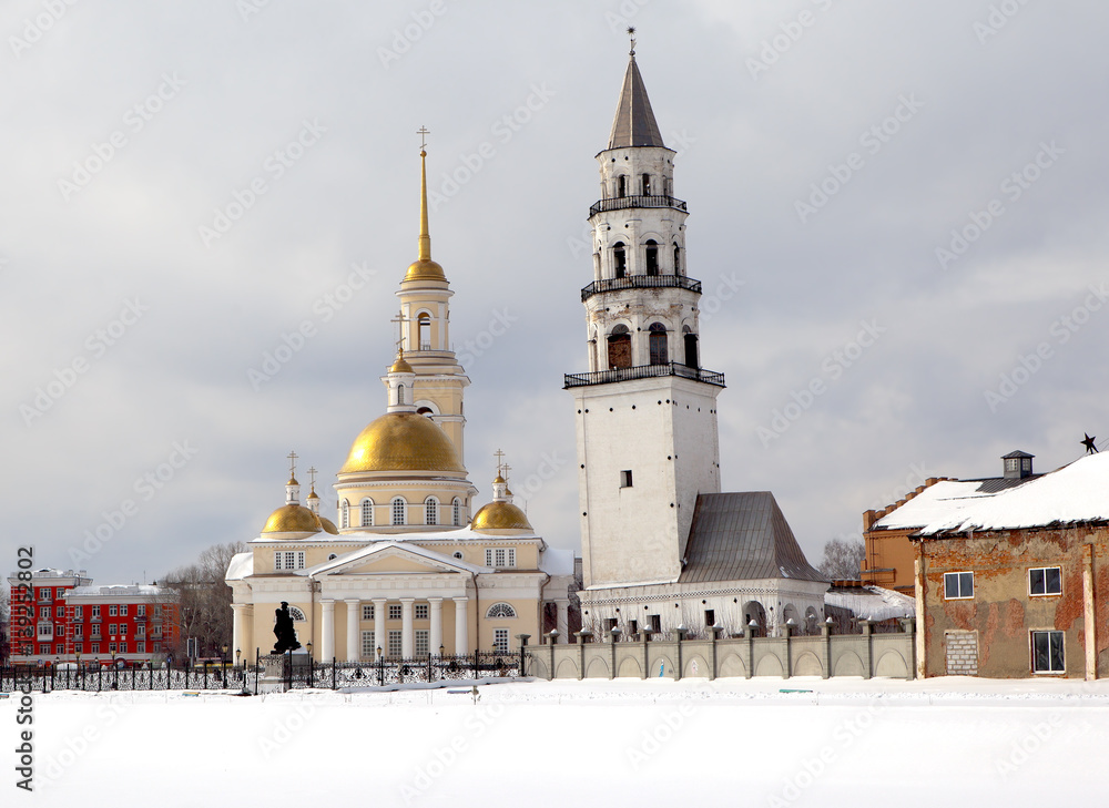 Невьянская башня зимой Невьянская башня зимой
