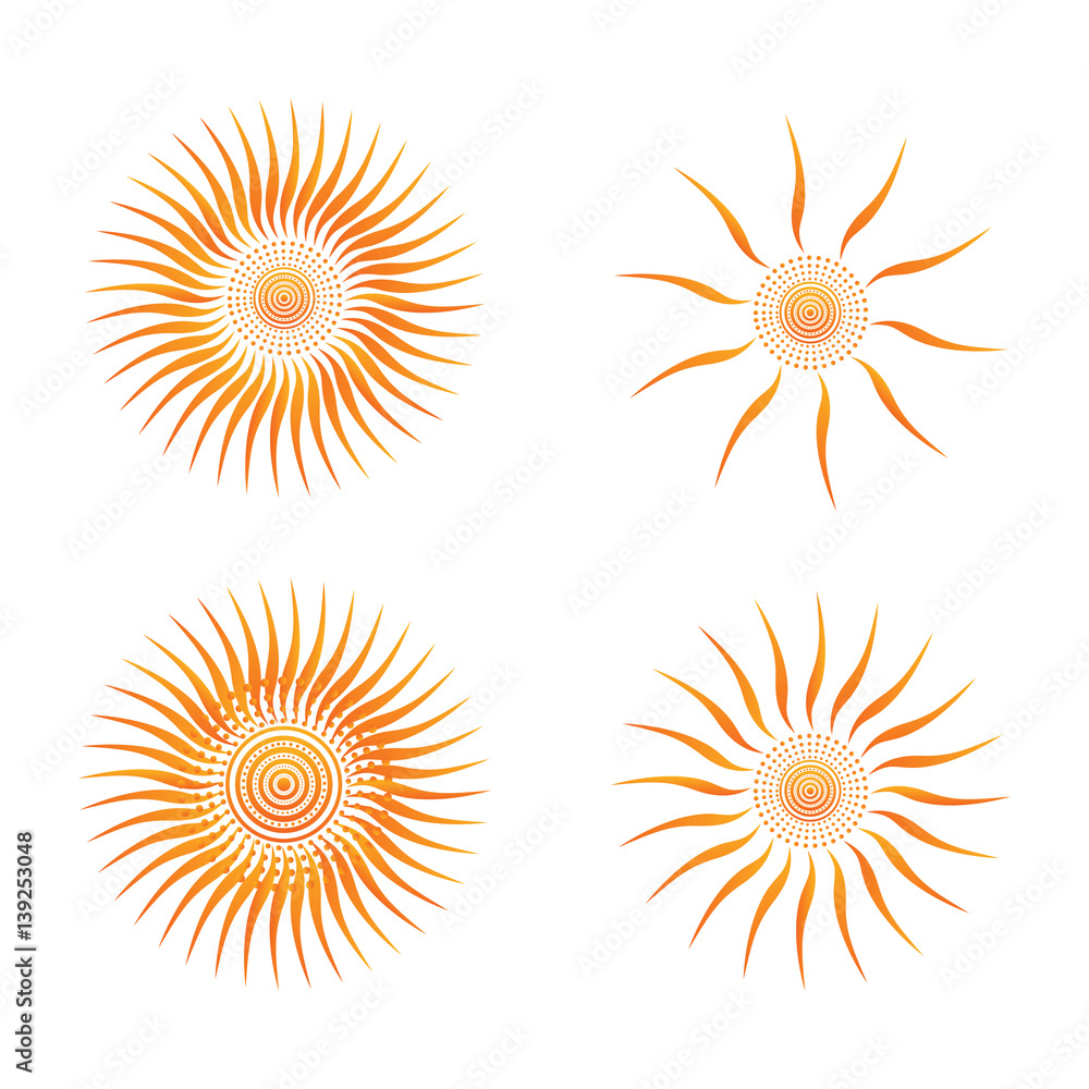 Sun vector icon