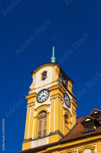 Cheb, Tschechische Republik, der Marktplatz mit Rathaus in der Altstadt