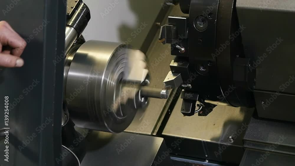 Modern Mashine Operates under Worker Control Modern Mashine Operates under Worker Control