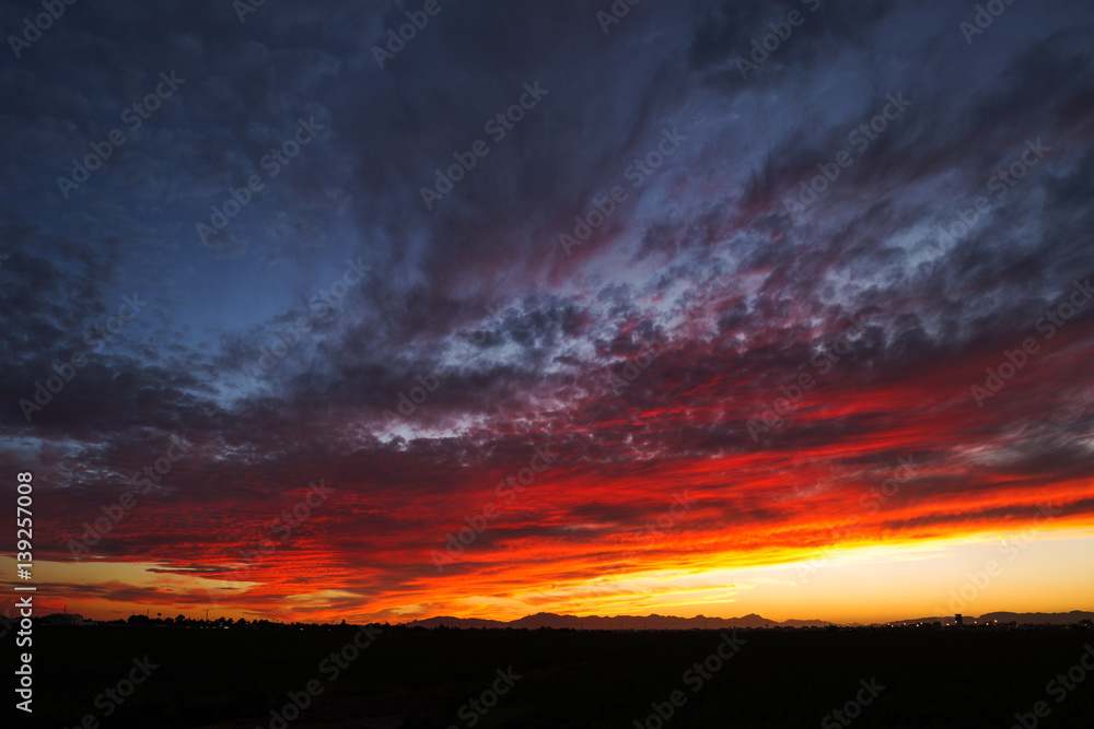 Obraz premium Colorful sunset sky