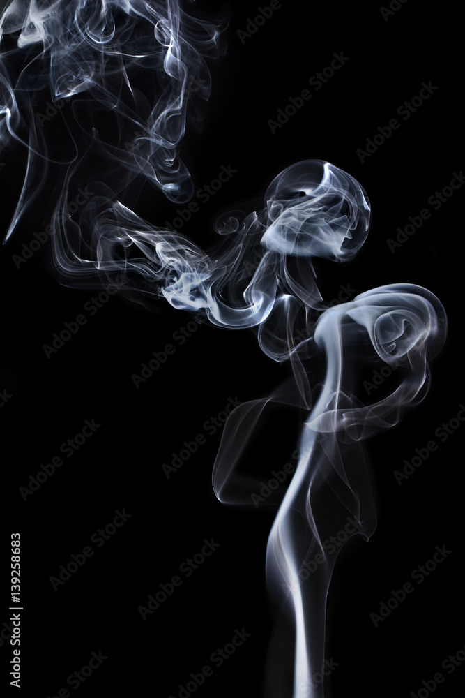 Transparented white cloud of smoke Stock Photo Adobe Stock