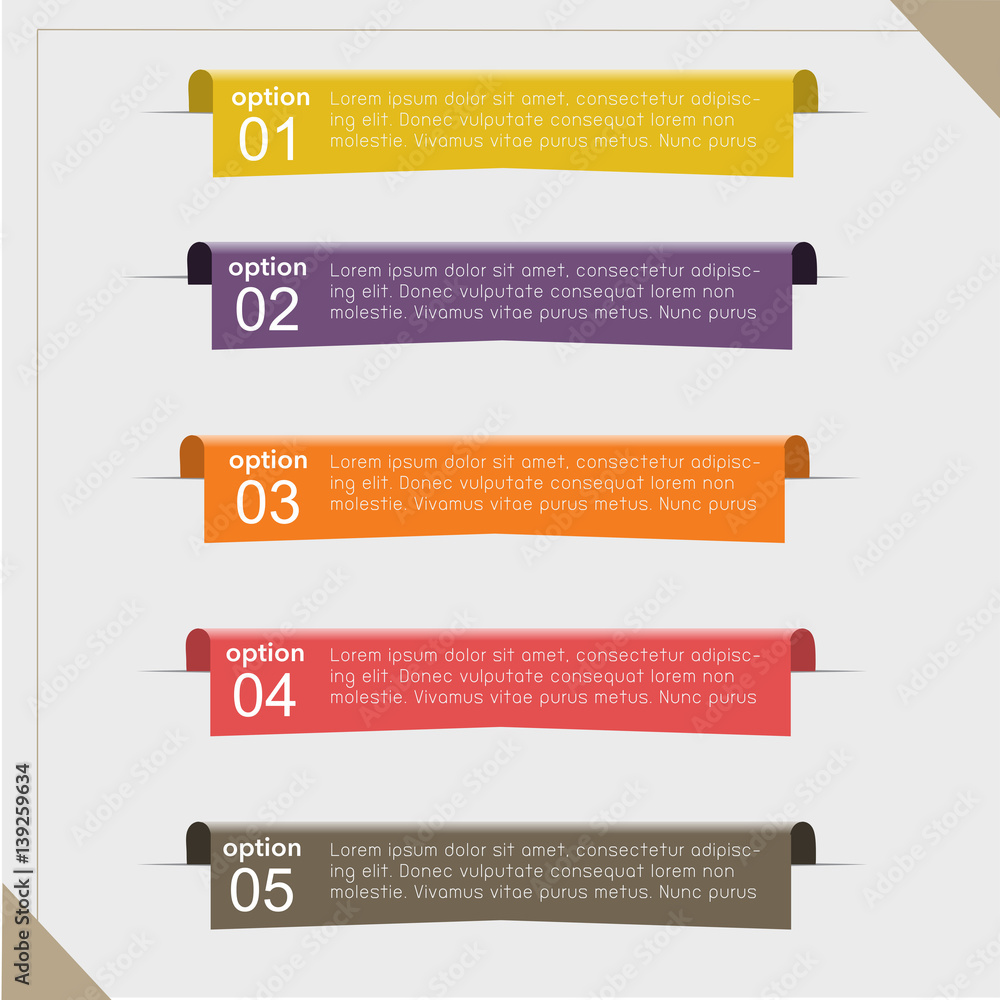 Obraz premium Vector clolrful Infographic