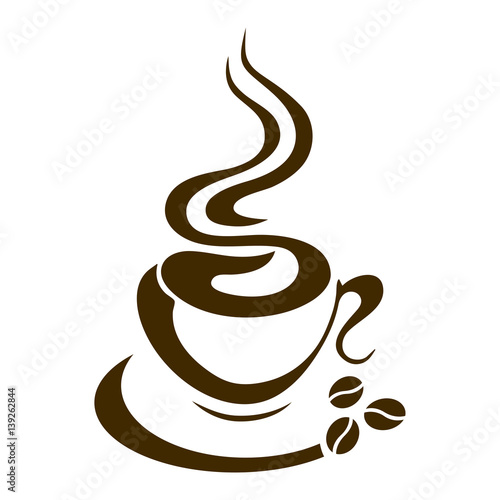 hot coffee cup vector