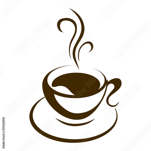 hot coffee cup vector