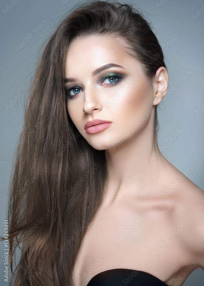 portrait of a beautiful girl glamorous girl