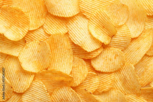 background corrugated golden chips with texture photo