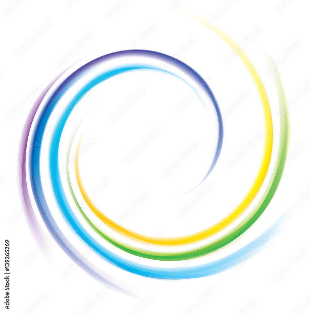 Vector backdrop of spiral rainbow spectrum Vector backdrop of spiral rainbow spectrum