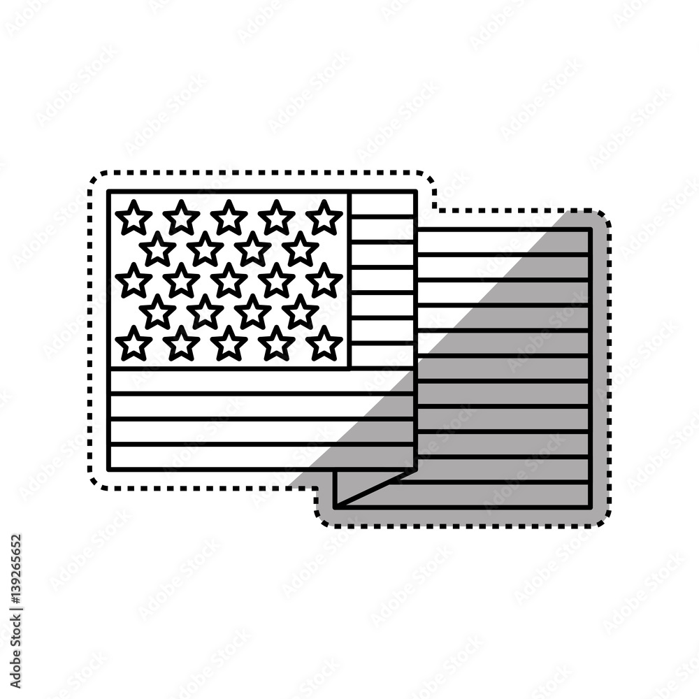United States patriotic symbol icon vector illustration graphic design