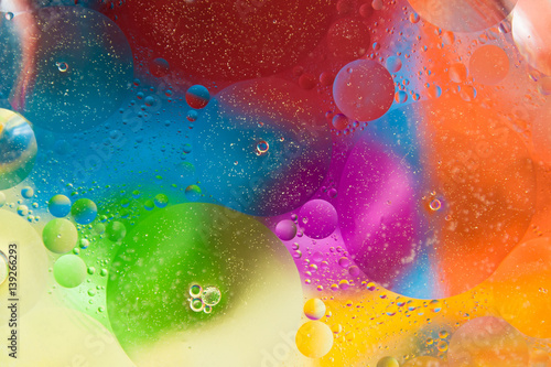 Abstract colored background oil drops