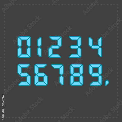 Calculator digital numbers. 