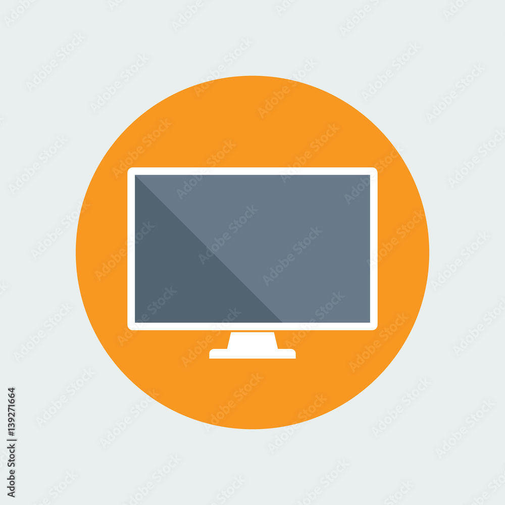 Computer Monitor Flat Icon