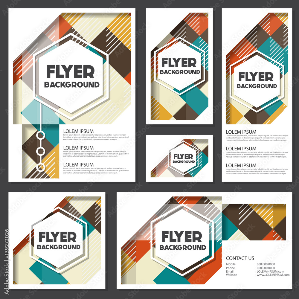 Fototapeta premium Old retro Vintage style background Design Template
