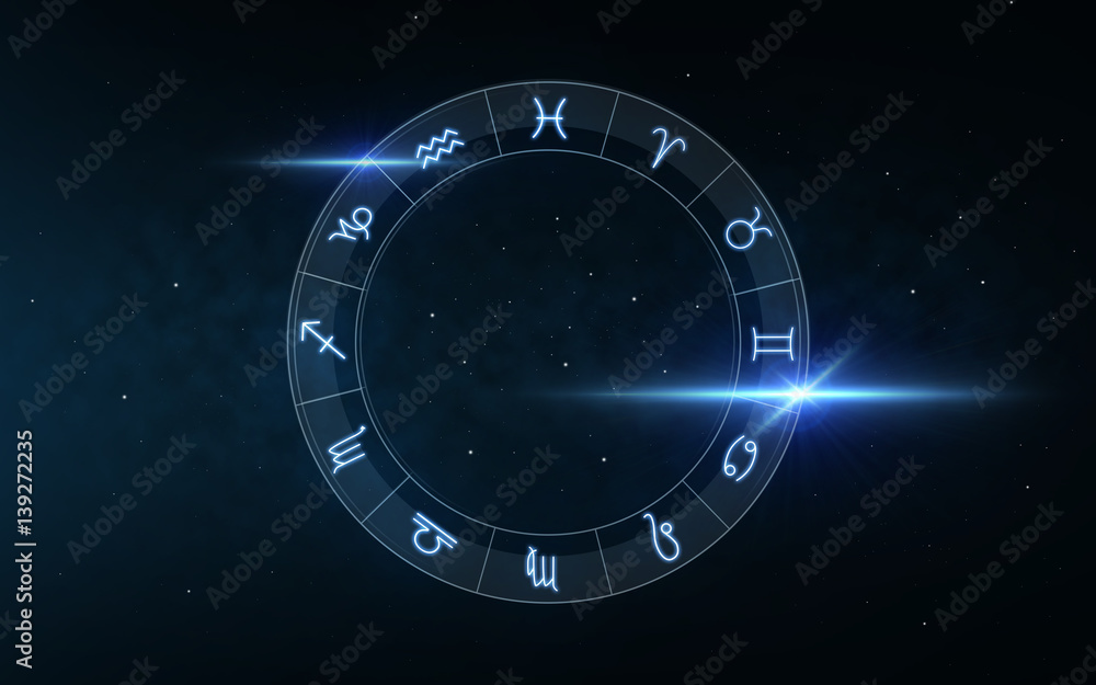 signs of zodiac over night sky and stars signs of zodiac over night sky and stars