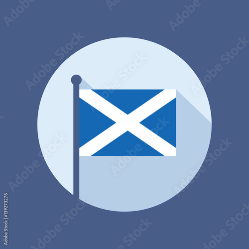 Scotland flag vector flat icon