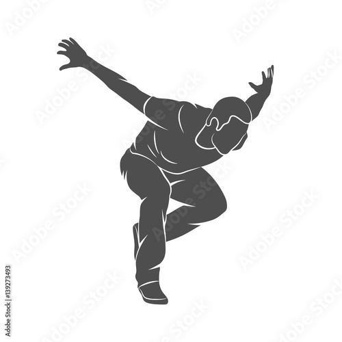 Parkour Jump Silhouette