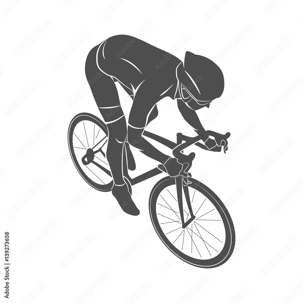 Obraz premium Athlete bike cyclist