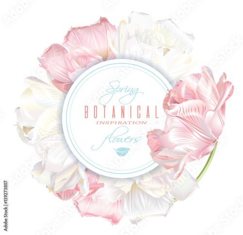 Tulip round banner