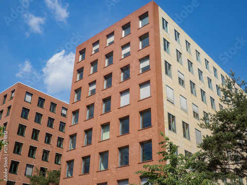 Facade of a modern residential building