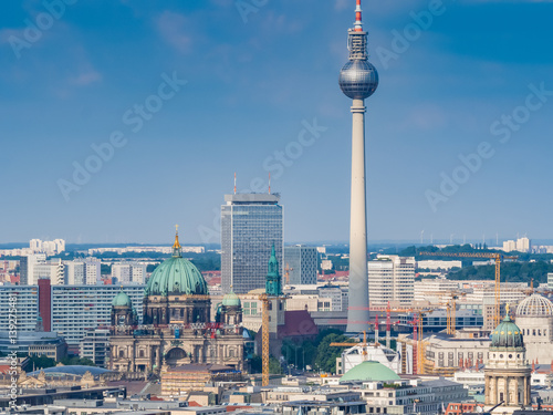 Beautiful panorama of the skyline of Berlin