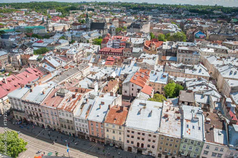 View on Lviv, Ukraine