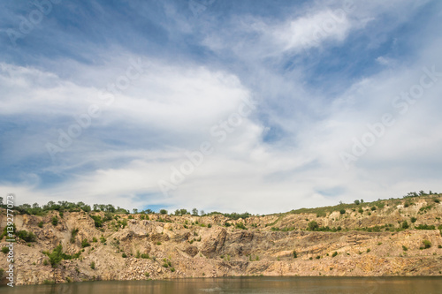 The sky above the quarry