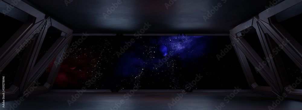 Fototapeta premium Przestrzeń kosmiczna, gotowa na kompilację renderowanych postaci 3D