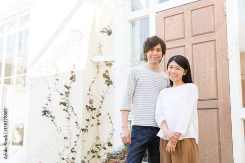 portrait of young asian couple