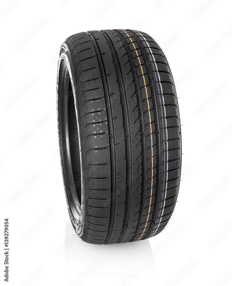 Car tire isolated on white background. Car tire isolated on white background.