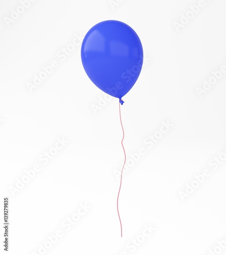 blue ballon 3d