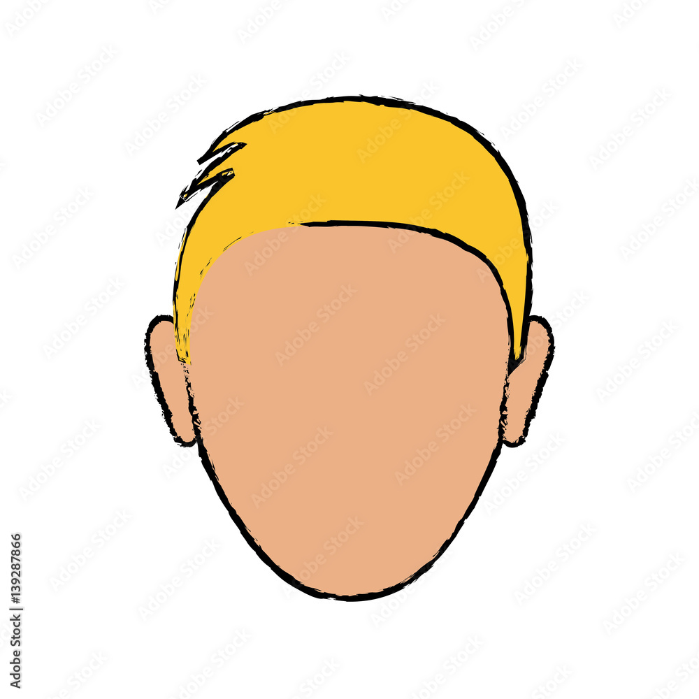 Faceless man head icon vector illustration graphic design Faceless man head icon vector illustration graphic design