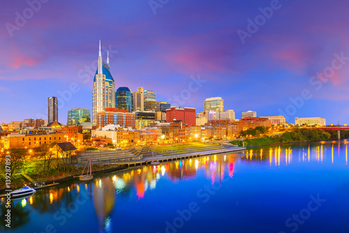 Nashville  Tennessee downtown skyline