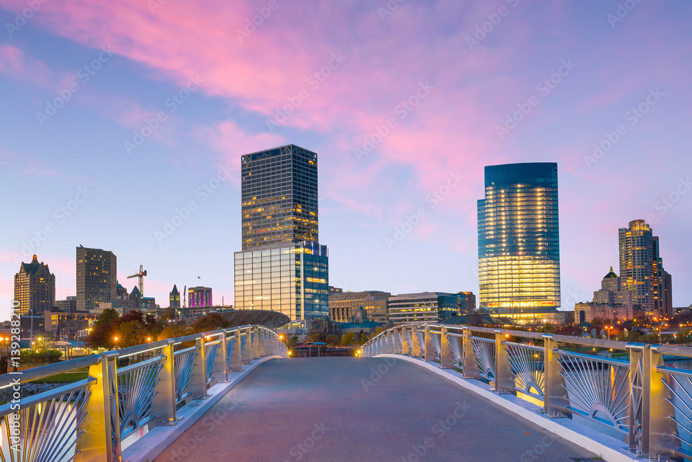 Obraz premium Milwaukee skyline