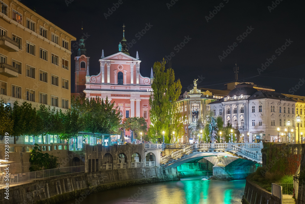 Ljubljana and Night