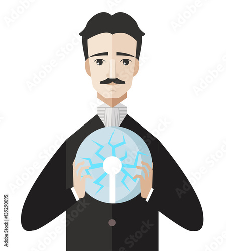 great inventor scientist discovering electricity ac current