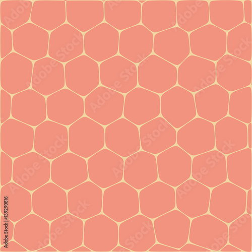 Abstract vector background imitating honeycombs. Net from cells of organic form.