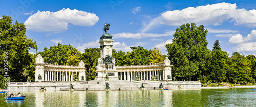Retiro park in Madrid 