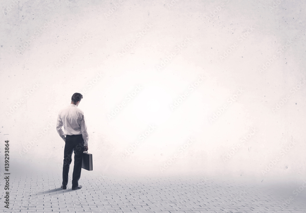 Elegant person standing with his back Elegant person standing with his back