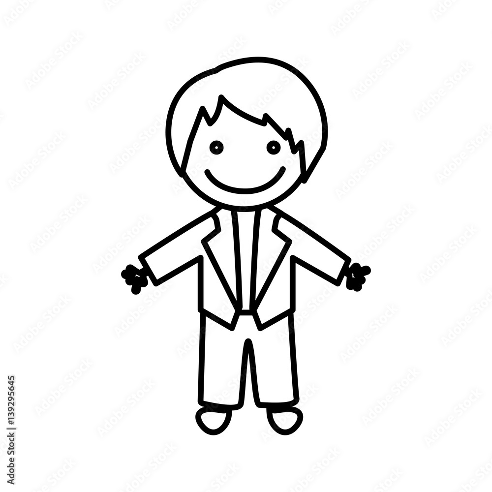 figure bridegroom with his suit icon, vector illstraction design figure bridegroom with his suit icon, vector illstraction design