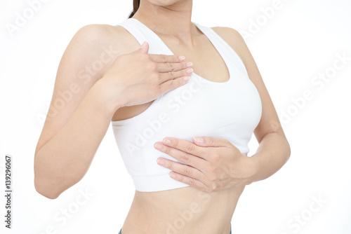 Wallpaper Mural バストケアをする女性 Torontodigital.ca