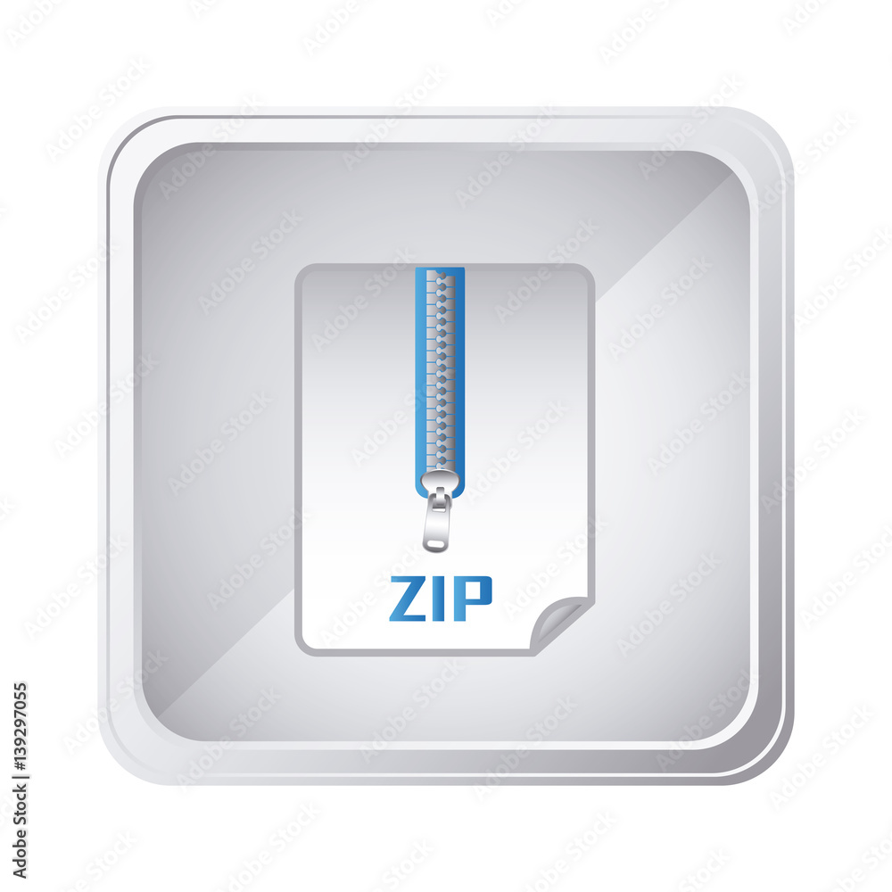 emblem laptop zip document icon, vector illustraction design emblem laptop zip document icon, vector illustraction design