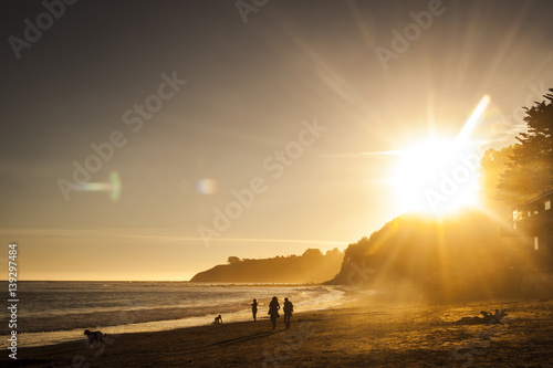 Sunset on a beach