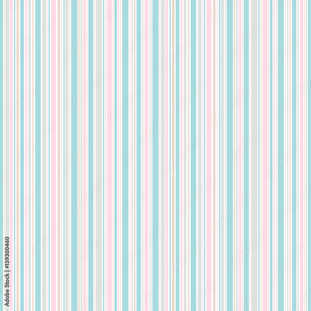 Obraz premium Seamless spring stripes pattern. Pink blue beige and white lines background. Abstract vector illustration