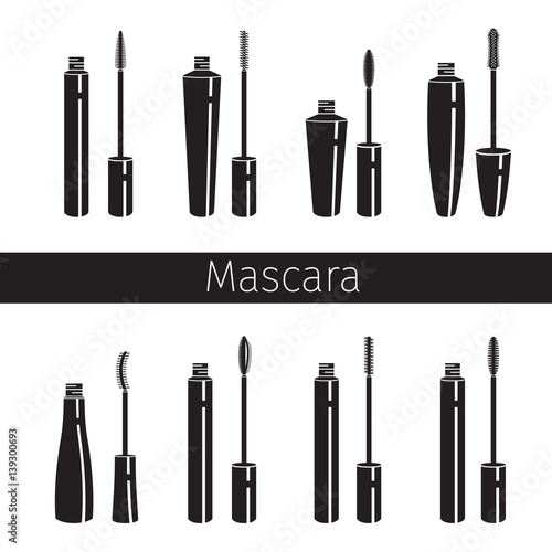 Mascara Set, Monochrome, Makeup, Accessories, Equipment, Beauty, Facial, Fashion