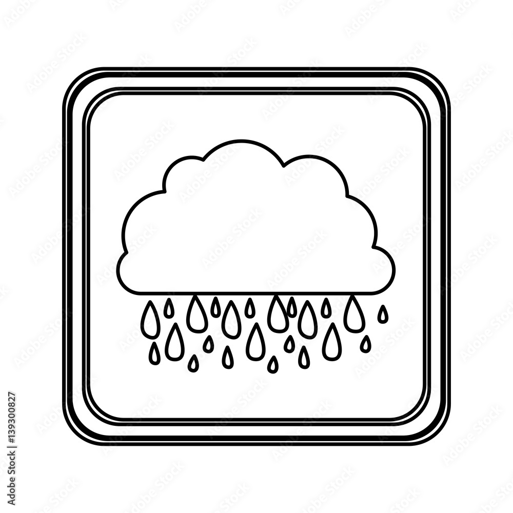 figure emblem cloud rainning icon, vector illustraction design image figure emblem cloud rainning icon, vector illustraction design image