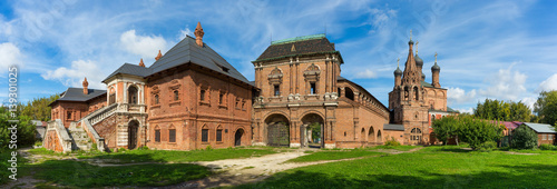 Photography Panoramic view of Krutitsy metochion in Moscow, Russia