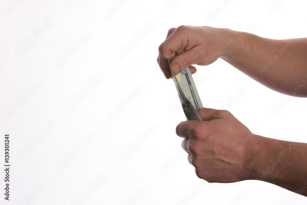 Close-up Of Person Hand Giving US dollar banknotes money. Сoncept of salary. Close-up Of Person Hand Giving US dollar banknotes money. Сoncept of salary.